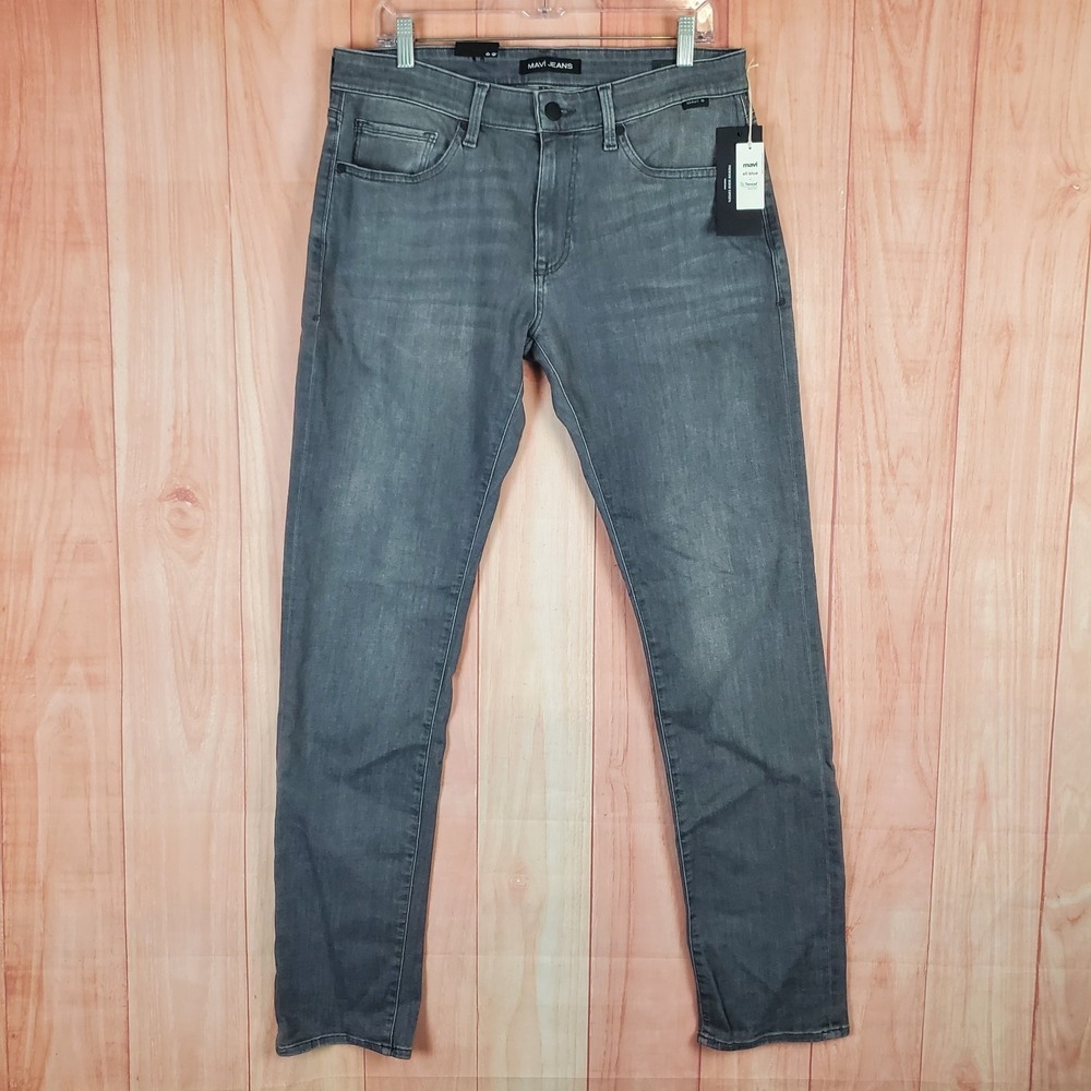 Mavi Mens Jeans Sz 31 31x34 Supermove‎ Marcus Mid Rise Slim Fit Straight Leg